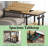 Mobile C Table,Office Table With Tiltable Drawing Board,Side Table