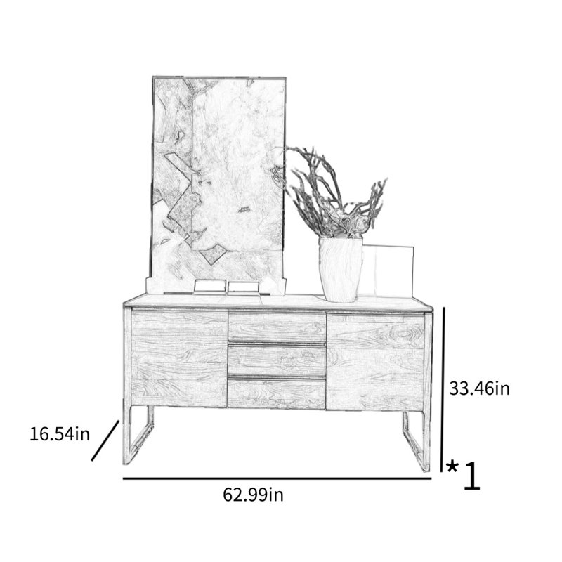 Nouvelle armoire d'appoint en bois massif chinois