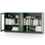 Buffet 100% bois massif 64 "avec portes en verre givré et tablettes réglables-99139204