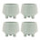 Footed Ceramic Leaf Pattern Planter
