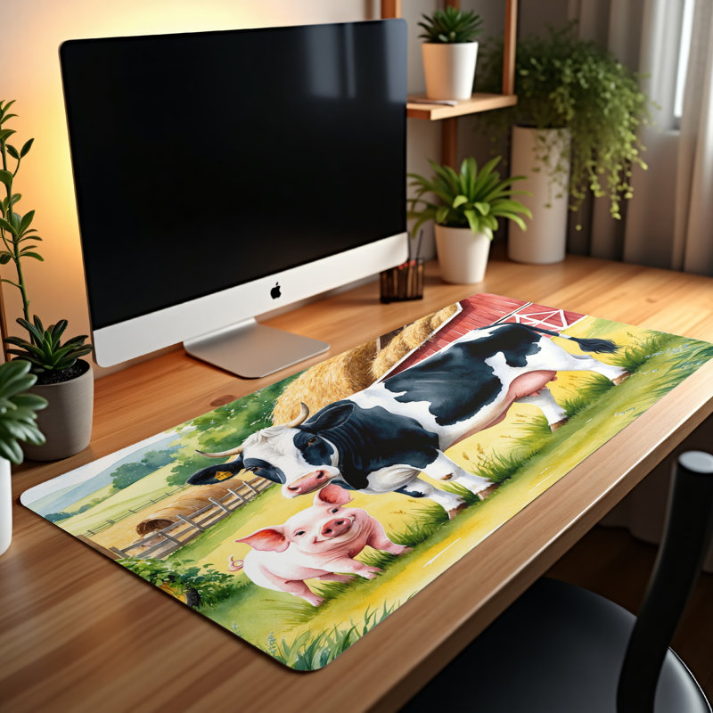 Polyester Desk Pad, 31.5x15.5