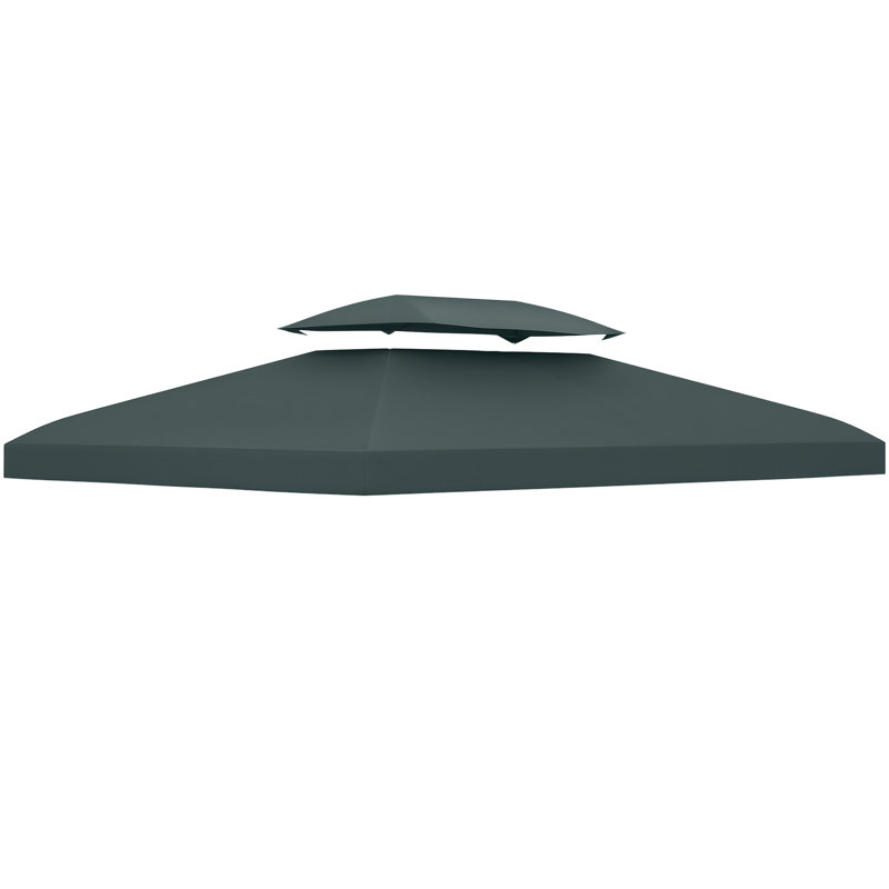 Hearston Dakota Fields Polyester Replacement Canopy, Grey