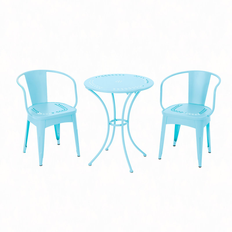 3 Pc Kd Metal Set, Light Blue