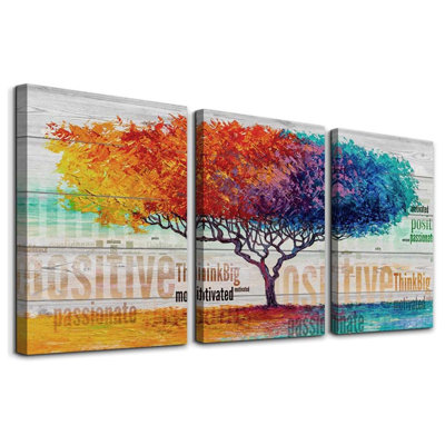 3 Piece Wrapped Canvas Wall Art
