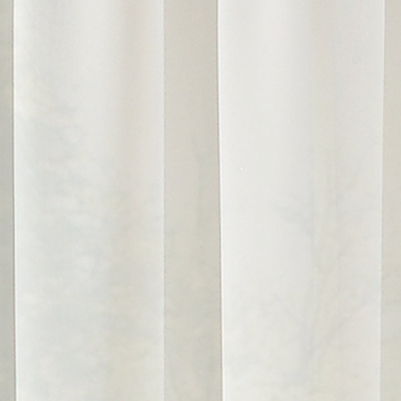 Curtainworks Soho Voile Pole Top, Winter White, 59" W x 144" L