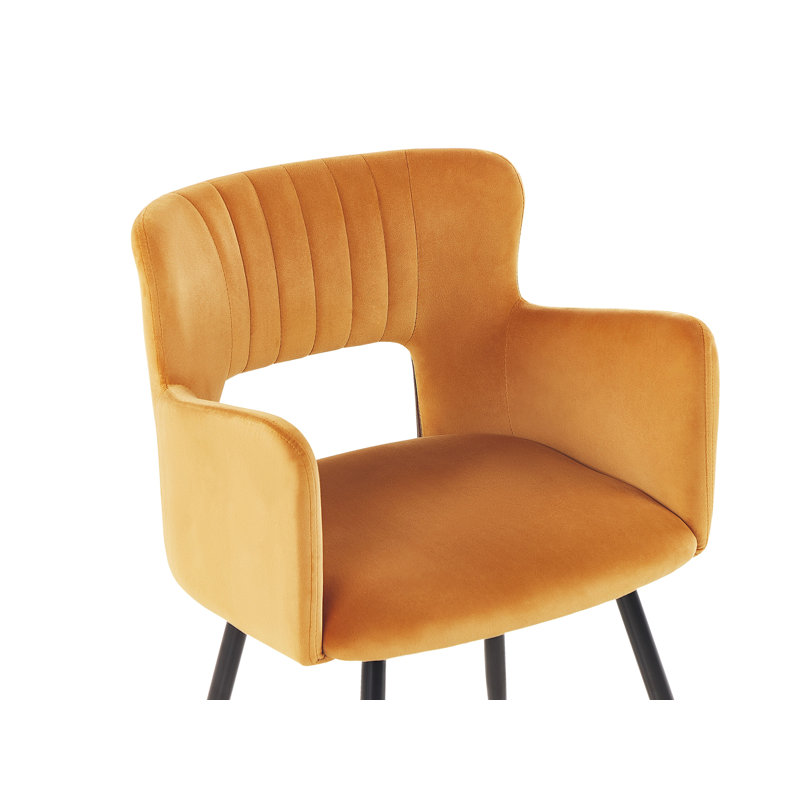Kirssy Upholstered Dining Chair, Orange