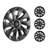18" Wheel Rim Cover for 2017-2023 Model 3 Hubcap with Valve Nozzle Hole