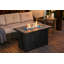 42" Rectangular Steel Propane Fire Pit Table with Hidden Tank, Tile Top & 60,000 BTU Burner – Black