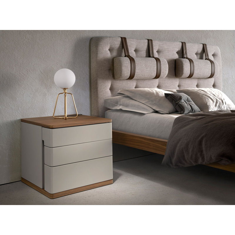 46cm W Manufactured Wood Bedside Table