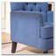 Fauteuil rembourré avec boutons, canapé en tissu de lin pour la chambre à coucher-889982984