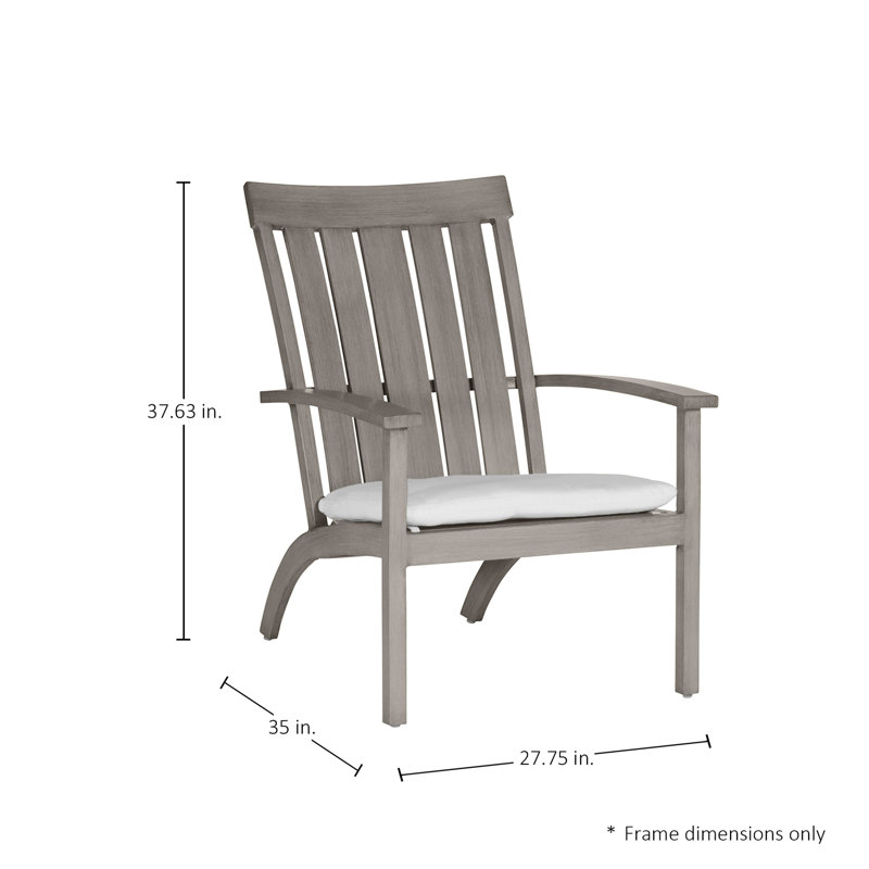 Chaise adirondack en aluminium Club, Check Plaid Reef, Trépointe, Huître