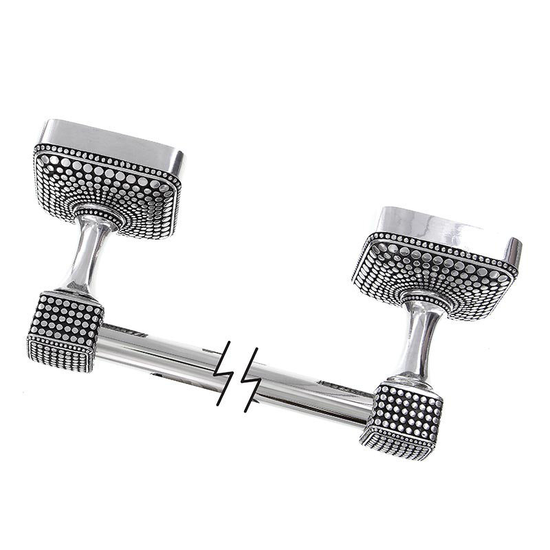 Tiziano Towel Bar, Antique Silver, 3.5" H x 26.5" L x 3.75" D