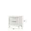 2-Drawer Storage Nightstand Wooden Bedroom Furniture