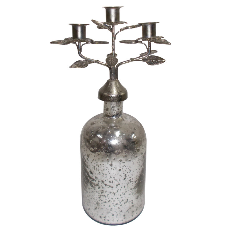 Candlestick, 16" H x 5.25" W x 5.25" D