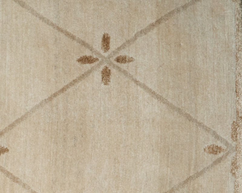 Geometric Area Rug in Beige/Brown, Rectangle 3' x 5'