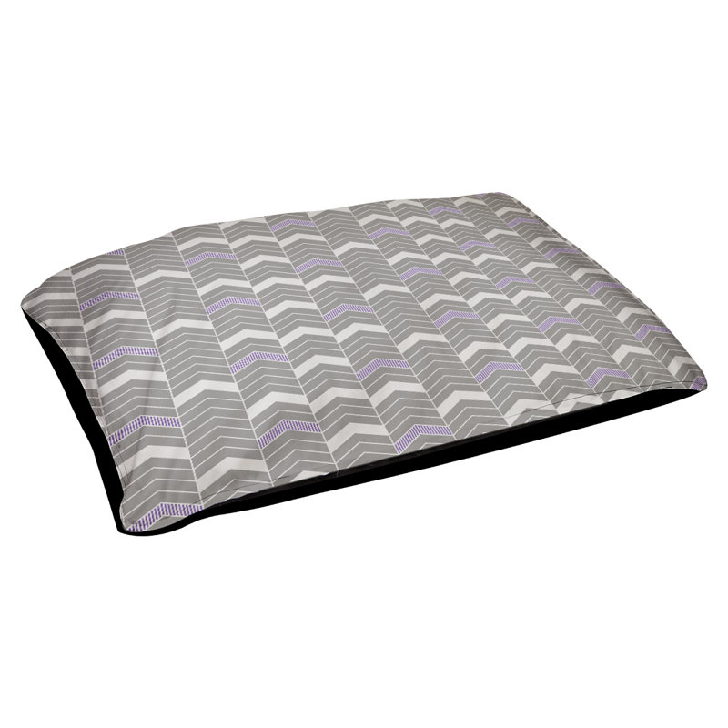 Coussin de concepteur lineed Chelan, Petit (L 28 po x l 18 po), Mauve
