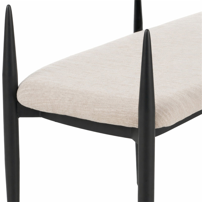 Causeuse en métal, Black/Gold
