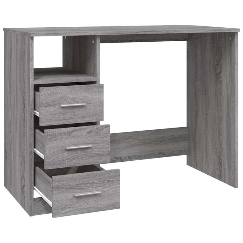 Bureau moyen vidaXL, Sonoma gris
