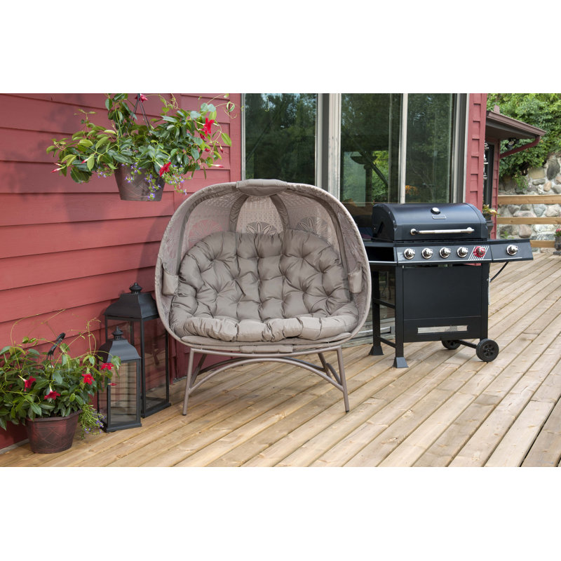 Causeuse d'extérieur avec coussins 50 po Fidelis, Beige