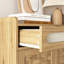 Buffet avec tablette réglable et tiroir pour le rangement des articles divers dans la salle à manger, comptoir de cuisine moderne