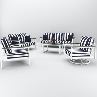 Townsend 7 Person Seating Group With Sunbrella Cushions