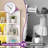 Naaliyah 6 Tier Corner Bookshelf, Bookcase With LED Light, L-Shaped Storage Bookcase For Home Office, Living Room-1725973027