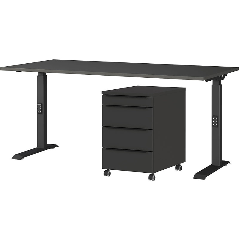 Mapua 2 Piece Standing Desk Office Set