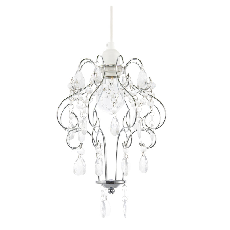 31cm H Metal Novelty Pendant Shade ( No Direct Attachment Method ), Silver