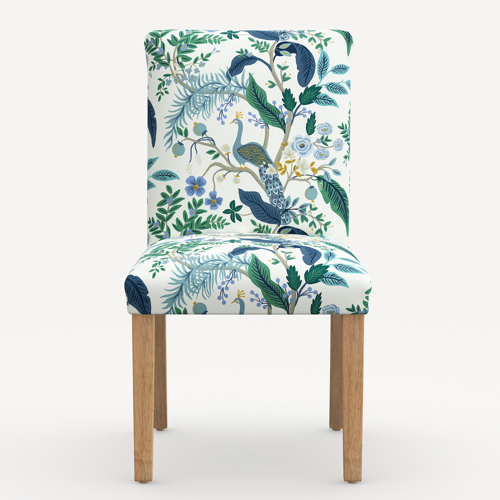 Rifle Paper Co. x Cloth & Company Lorraine Dining Chair, Blue Peacock