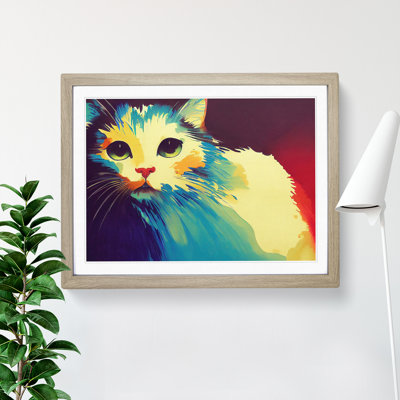 Colourful Cat Vol.4 1 Piece Single Picture Frame Wall Art