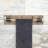 Piece Metal and Solid Wood Shelf