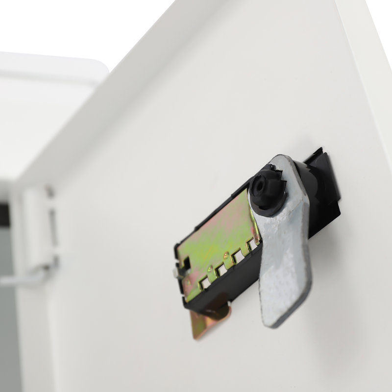 Wall Mount Locking Steel Mailbox, White