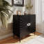 Armoire décorative moderne en bois à 2 portes avec motif réglable