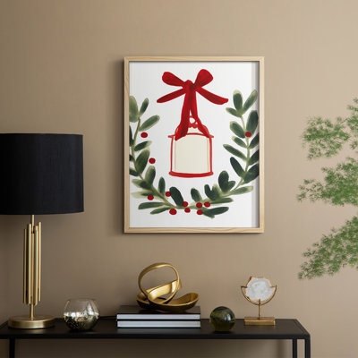 Christmas Holiday Art CMI Framed Print - Solid Wood