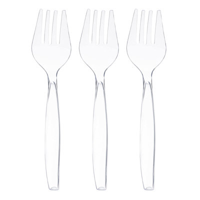 Clear Disposable Plastic Serving Forks