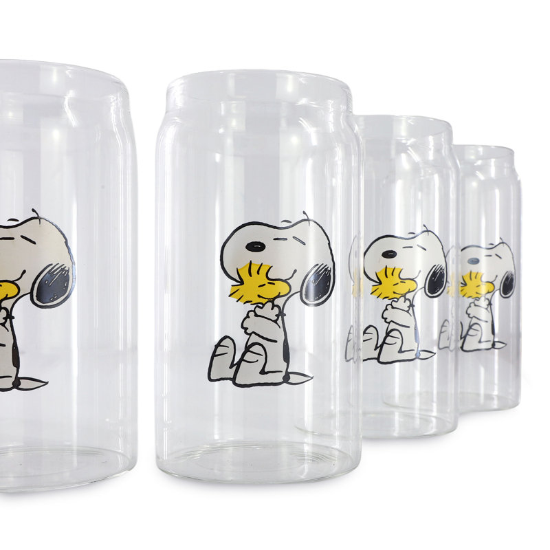 Peanuts 6 Piece 16 Ounce Glass Tumblers
