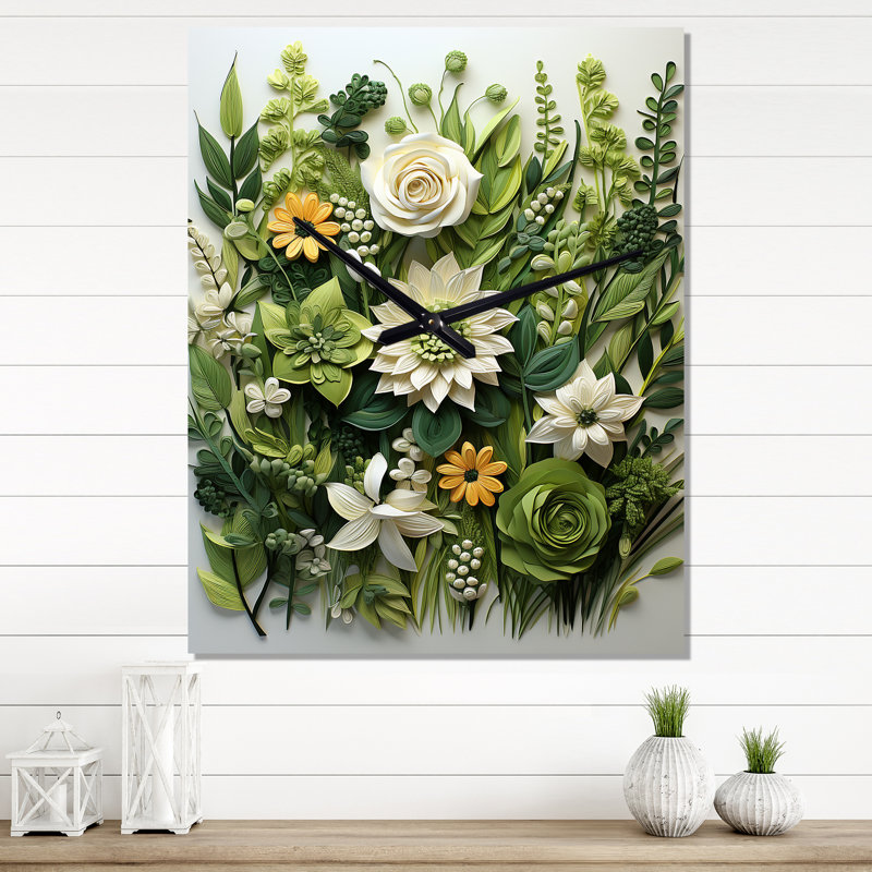 Horloge murale Cerah - Herbs, Grand