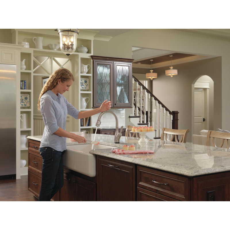 Leland Pull Down Sprayer Touch Kitchen Sink Faucet, Touch Control Kitchen Faucet, Spotshield Stainless