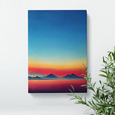 Watercoloured Mountain Landscape No.5 - Wrapped Canvas