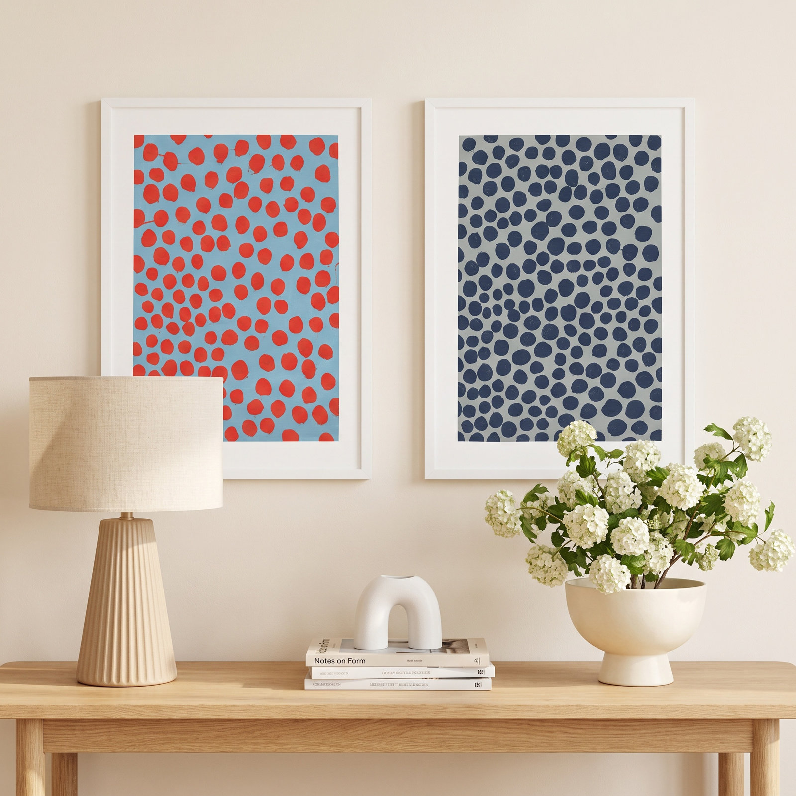 Affinity 2 by Michela Sorrentino, 20" H x 14" W x 1.25" D, White