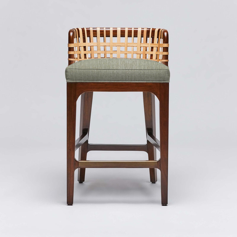 Tabouret de comptoir 26,5 po Palms, Cadre fougère / châtaignier