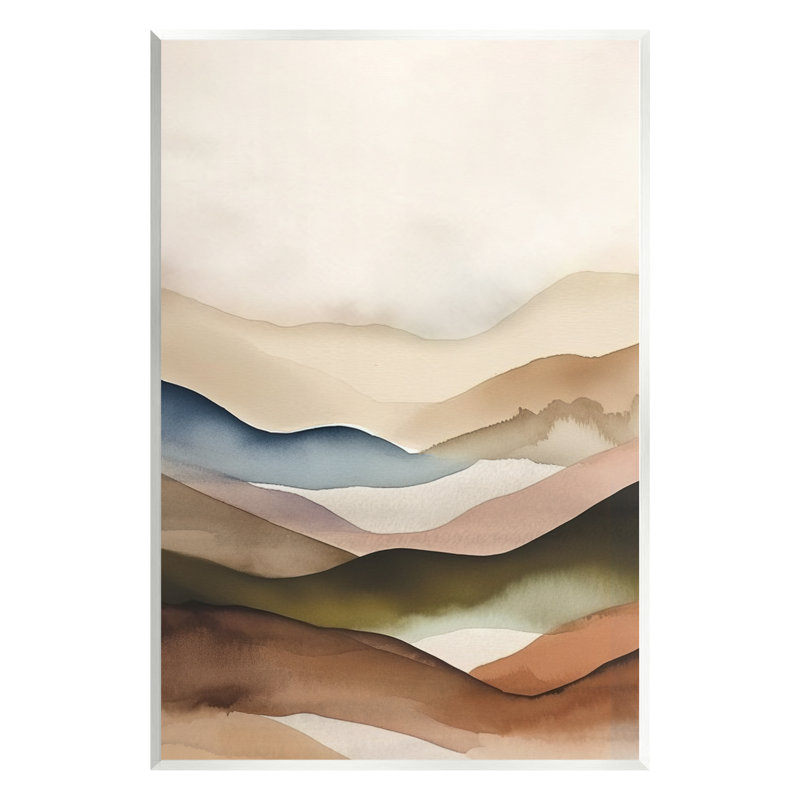 «Abstract Mountain Range On MDF» par Andrea Haase, reproduction, H 19 po x l 13 po x P 0,5 po