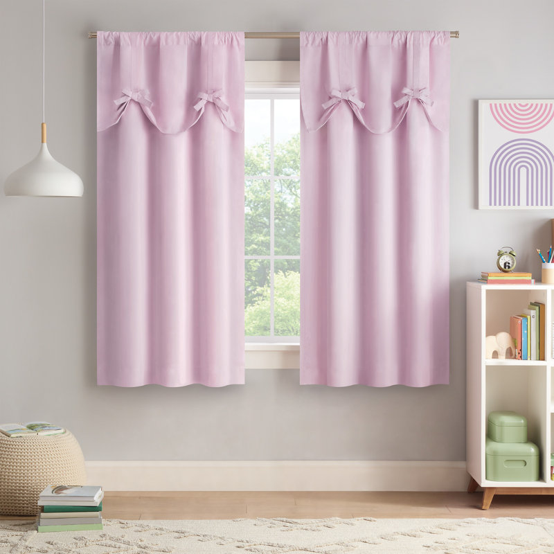Polyester Blackout Curtain Single Panel, 40" W x 63" H