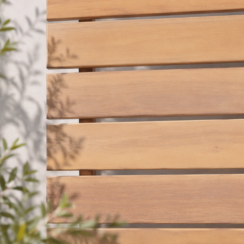 Table de salle à manger extérieure en bois d'acacia pour terrasse et jardin
