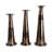 Modern Glass and Aluminum Pillar and Taper Holder with Sculptural Metallic Form and Wrapped Midsection Detail for a Sleek Decorative Accent in Contemporary Stylish Home Decor Settings-274035598