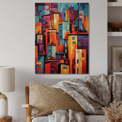 " Colorful 0 City Madrid Popart I " Mixed Media and Color Photography Print