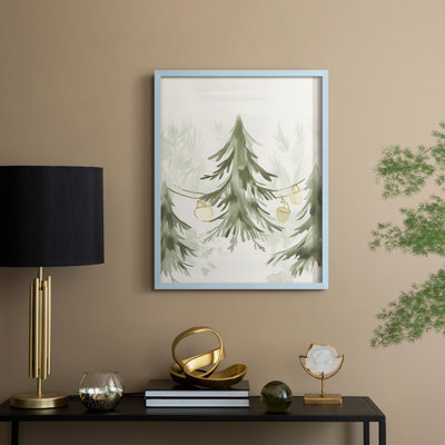 «Christmas Holiday Art CDXVI», reproduction encadrée - bois massif