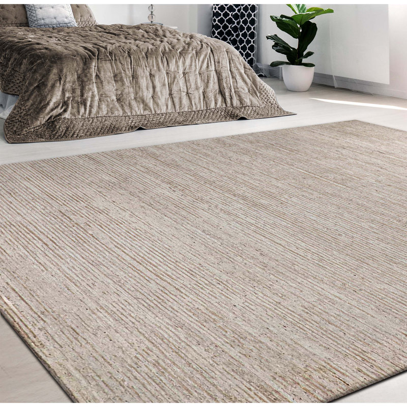 Tapis rectangulaire noué à la main, Rectangle de 5 pi x 8 pi