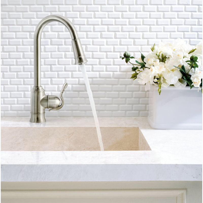 Robinet de bar escamotable Woodmere avec Duralock ™ et Reflex ™, Inoxydable
