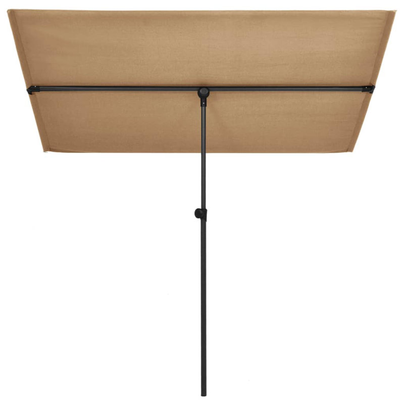 Parasol de marché rectangulaire, Taupe